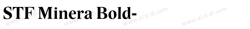 STF Minera Bold字体转换